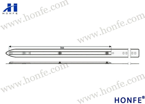 Băng GS900 Phải trái Sulzer Phụ tùng máy dệt Chiều rộng 140 Chiều dài 2382mm