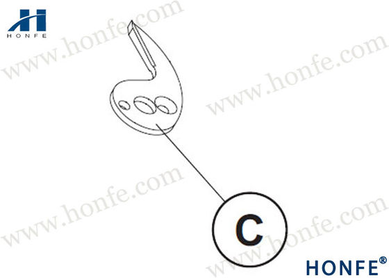 Lưỡi cố định RH PN051739 / PQO51730 Phụ tùng Pignone Nuovo FAST
